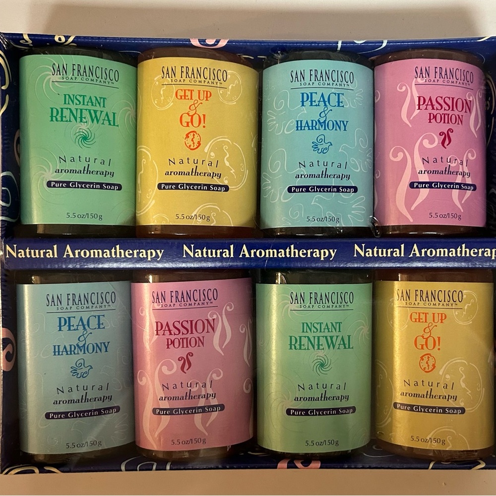 San Francisco Soap Co Natural Aromatherapy Pure Glycerin 8 Bars Soap Gift Set